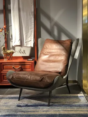 Produktbild von KAWOLA Sessel ERIO Cocktailsessel Vintage-Leder braun