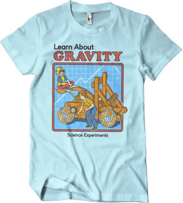 Produktbild von Learn About Gravity T-Shirt - X-Large - Skyblue