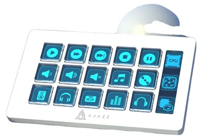Productafbeelding van Desktop-hulpconsole, programmeerbare sneltoetsen, USB-aansluiting, AKP153E, wit