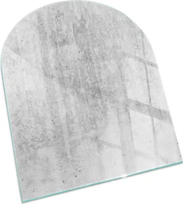 Produktbild von Textur von rohem Beton – Glasbodenplatte für – Kaminofen – Kaminplatte Glas – Schutzglas – Funkenschutzplatte –Glasbodenplatte Feuerfeste – Hitzeschutzplatte – Bodenschutz aus Glas – 80x70 cm