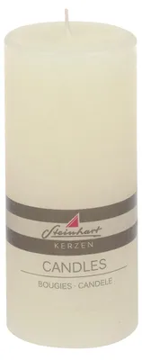 Produktbild von Stumpenkerze "Raureif" Champagner 150/68 mm
