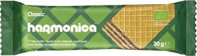 WAFELEK Z SAMOPSZY Z KREMEM MLECZNO - KAKAOWYM BIO 30 g - HARMONICA