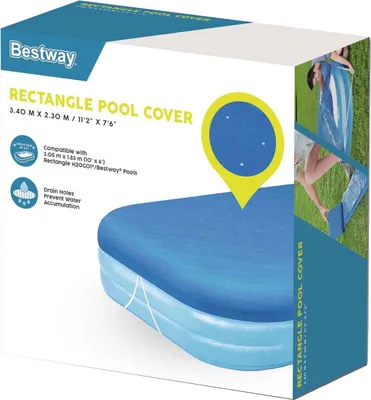 Produktbild von Bestway® PE-Abdeckplane passend für 305 x 183 cm Family Pools, blau, eckig