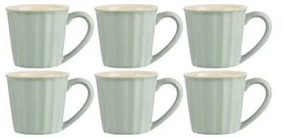 Produktbild von 6er Set Becher, Tassen MYNTE Green Tea grün für 250ml Steingut Ib Laursen