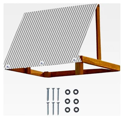 Produktbild von Überdachungen für Schaukelsets | Wasserdichte Markisenplane 109x229 cm - Zubehör für Spielplatz und Garten