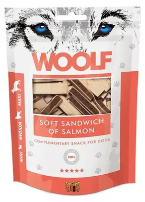 Zdjęcie produktu dla WOOLF Soft Sandwich z Łososiem - przysmak dla psów - 100g