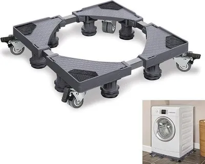 Produktbild von Famanu Untergestell mit Rollen für Haushaltsgeräte - Wasmaschinenunterbau 300 kg
