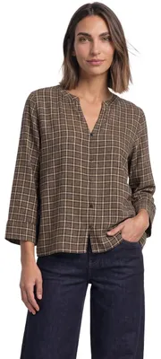 Produktbild von Street One Damen 3/4-Arm Bluse mit Split Neck und Print