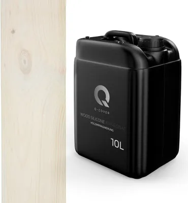 Produktbild von Holzimprägnierung | Weiß | 10 L |  | 2 In 1 | Holzschutz |  Farbimprägnierung |  Imprägniermittel Holzschutz |mittel Imprägnierung Abperleffekt Alle Holzarten