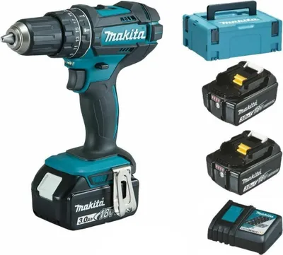 Produktbild von Akku Schlagbohrschrauber DHP482 | 18 Volt 3 x 3,0Ah Akkus im Makpac Gr.2