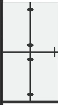 Produktbild von vidaXL Faltbare begehbare Duschwand ESG-Glas mattiert 100x190 cm