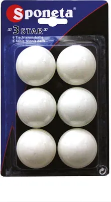 Image de Balles de ping-pong Sponeta - 6 pièces (*** qualité)