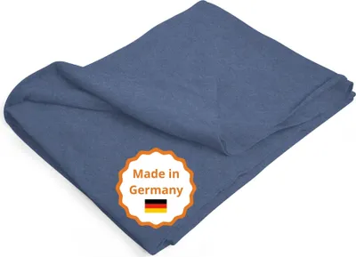 Produktbild von sleepling - Kuscheldecke Premium, Sofadecke, 150 x 200 cm, waschbar, dunkelblau melange