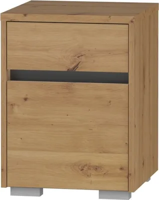 Produktbild von Furniture24 Nachttisch 40 cm Arizona RRN-1 mit Schublade und Tür Container Nachtschrank