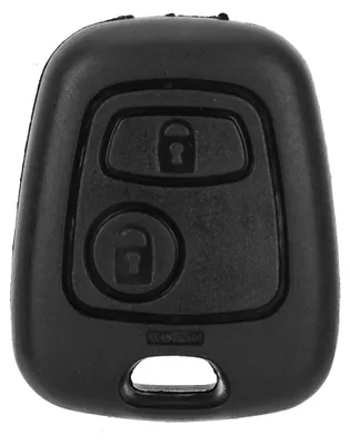 Image de Coque de remplacement pour clé à distance intelligente de voiture, avec 2 boutons, compatible avec Peugeot 206