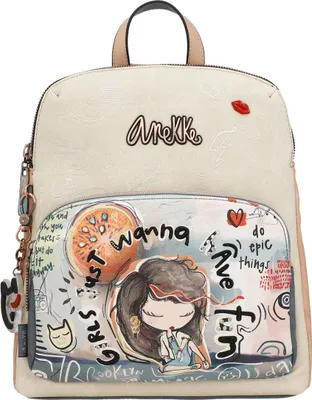 Produktbild von Anekke Damenrucksack Fun and Music 34805-002 beige/bunt