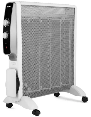Imagen del producto de Radiador eléctrico de mica, modelo EDM 07197, color blanco, 1000 W / 2000 W