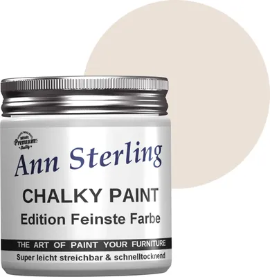 Produktbild von Ann Sterling Kreidefarbe Shabby Chic Farbe: 250ml. Lack Chalky Paint - Kaffe Latte