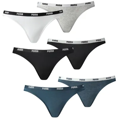 Produktbild von Puma Iconic Bikini Slip Short Damen Panty Shorty Unterwäsche Unterhose, Farbe:Schwarz, Bekleidungsgröße:M