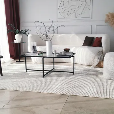 Zdjęcie produktu dla Skye Decor, Sun- Sun S408NOS, czarny, stolik kawowy, 35x94x64 cm, 100% szkło hartowane