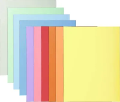 Image de 10x EXACOMPTA 330100E Chemises SUPER 250 DIN A4 couleurs assorties