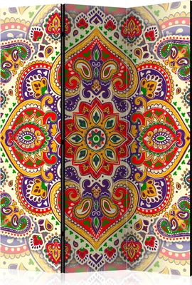 Produktbild von 3-teiliger Doppelseitiger Vlies Paravent - Unusual Exoticism 135x172 cm Orient f-A-0607-z-b