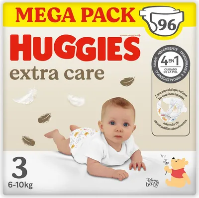 Produktbild von Huggies Extra Care Disney Größe 4 Windeln 76 Einheiten Gelb  Gelb One Size
