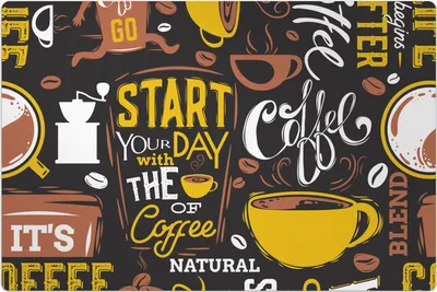 Produktbild von Küchenmatte 60x90 cm Vinylmatte Bodenmatte Dekoration - Ideen Küche