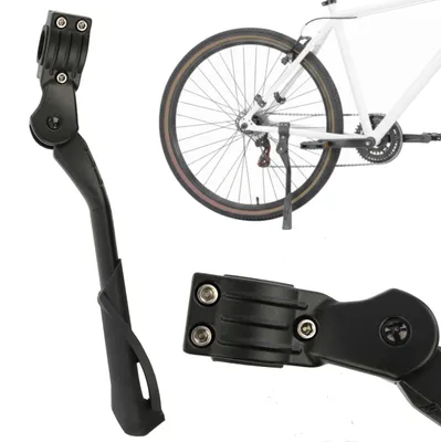 Produktbild von Fahrradständer 24-29 Zoll, Höhenverstellbarer Fahrrad ständer, Stabil Seitenständer hinten, Fahrradständer für Mountainbike Trekkingrad Cityrad Pendlerfahrräder Aluminium langlebig