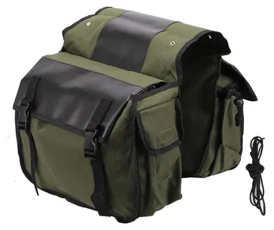 Produktbild von Multifunktionale Fahrradtasche für Gepäckträger - Militärgrün - Praktisches Fahrradaccessoire