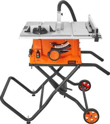 Produktbild von VEVOR Tischkreissäge 1800W, Tischsäge Ø254mm 4800U/min, 85mm bei 90° Querschnitt 55mm bei 45° Schrägschnitt, Winkelanschlag -60˚/60˚, Ideal für Schneiden von Holz und DIY-Holzbearbeitungsprojekte