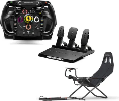 Produktbild von Thrustmaster T300 + F1 Add-On + Raceline Pedal III + Playseat Challenge – PS5 / PS4 / PC