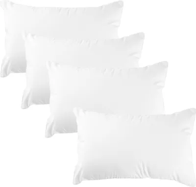 Súprava vankúša 4 ks 30 x 50 cm prešívaný vankúš z mikrovlákna - vankúš pre alergikov výplň vankúš do postele vankúš na spanie vankúš na spanie biely vankúš