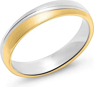 Produktbild von Unique Herrenring, 925 Silber, teilvergoldet, mattiert (Größe: 72mm)