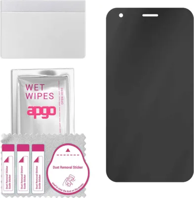 Produktbild von apgo Hybrid Privacy Schutzglas, Matt, kompatibel mit ZTE Changxing 60, Anti-Spy, toller Ersatz für Hartglas, kratzfester Displayschutzglas, Displayschutz, Full Glue