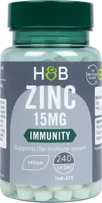 Productafbeelding van Holland & Barrett Zink 15 mg (240 tabletten) 8144