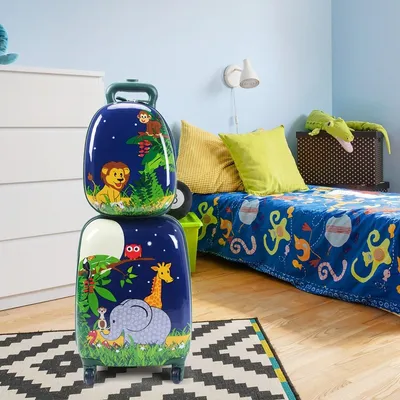 Produktbild von 2 tlg Kofferset Reisegepäck Kindergepäck 16'' Koffer + 12'' Rucksack