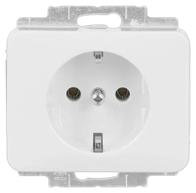 Produktbild von Busch-Jaeger SCHUKO® Steckdosen-Einsatz studioweiß - alpha, 1 Stk.