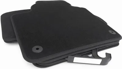Immagine prodotto di Tappetini adatti per VW Sharan 2 7N dal 2015 Tappetini auto Premium velours, 4 pezzi neri, montaggio originale