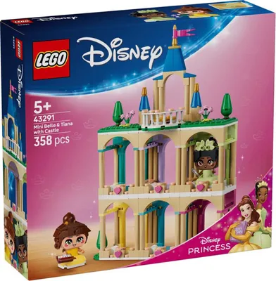Zdjęcie produktu dla LEGO Disney Princess Mała Bella i Tiana z zamkiem, Zestaw do budowania, 5 lat(a), Plastik, 358 szt., 701 g