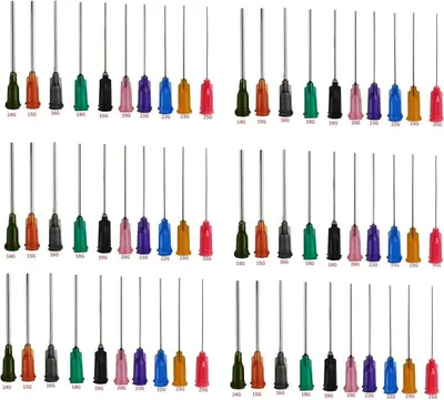 Produktbild von 60  Stück  Industrielle stumpfe Spitze Dosiernadel. Präzision Applikator. Spritze Dispensin