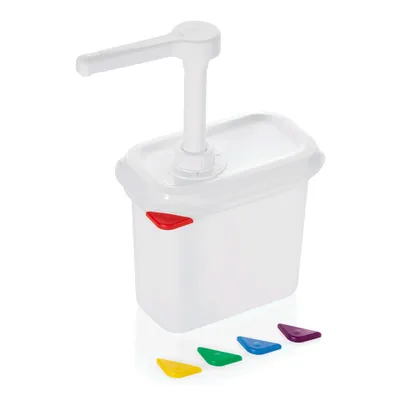 Produktbild von Pumpenspender / Saucenspender, 1,5 - 2,6 Liter wählbar, mit HACCP Clips : 2,6 Liter Variante: 2,6 Liter