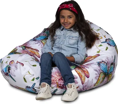 Produktbild von Ecopuf - Sitzsack Bean Bag Outdoor & Indoor, L 70x110cm - Modern Dg51 Schmetterlinge1