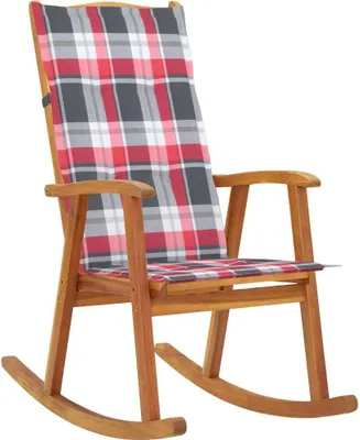 Produktbild von Schaukelstuhl mit Auflagen Massivholz Akazie