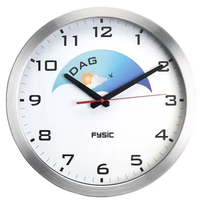 Produktbild von Fysic FK150 - Analoge Demenzuhr, Aluminium
