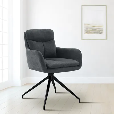 Produktbild von Esszimmerstuhl HLO-CP128 Stoff  dunkelgrau