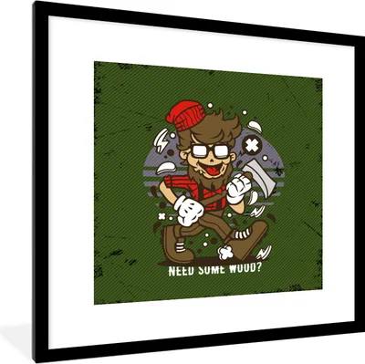 Produktbild von MuchoWow® MuchoWow® Gerahmtes Poster Vintage - Axt - Gläser 40x40 cm - Poster mit zchwarzem Bilderrahmen - Poster - Plakat im Rahmen