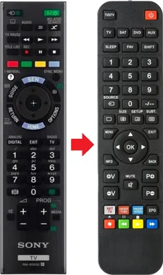 Produktbild von Fernbedienung geeignet für SONY KDL-42W808A | KDL-42W809A | KDL-43W809