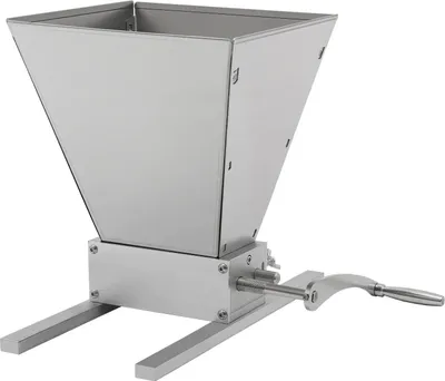 Image de Moulin à céréales,manuelle et électrique, écartement des cylindres réglable, argenté