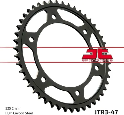 Immagine prodotto di JTSPROCKETS, pignone per catena JTR3.47, posteriore, Acciaio al carbonio